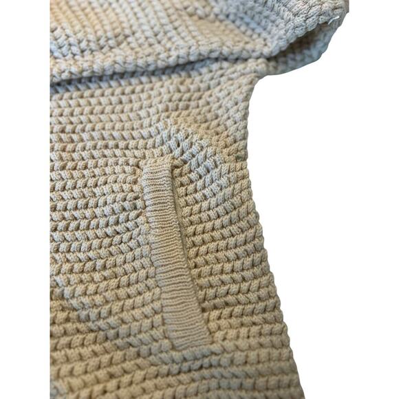 DKNY Men's 100% Merino Wool Full Zip Cardigan Sweater Beige Size XL - Picture 8 of 11